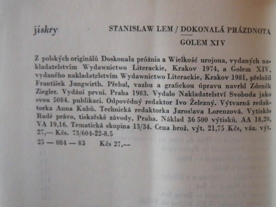 Dokonalá prázdnota / Golem XIV - Image 2