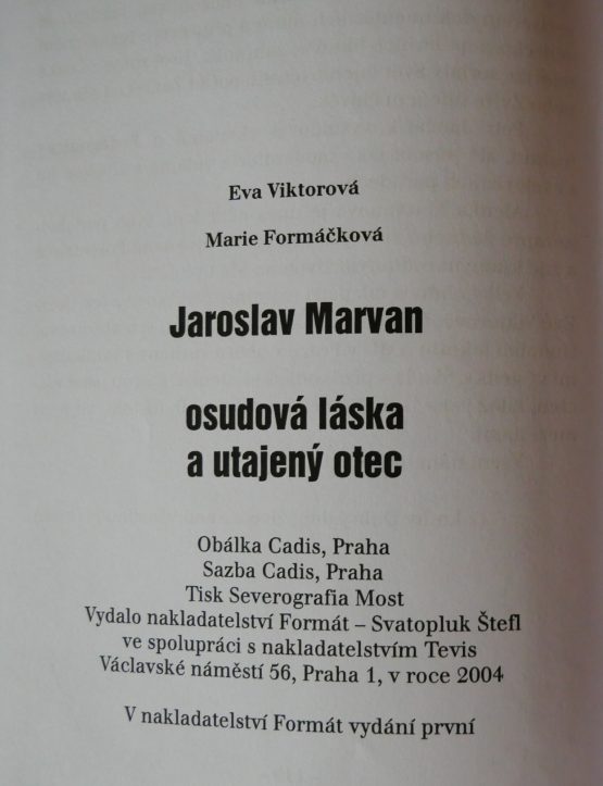 Osudová láska - Jaroslav Marvan utajený otec aneb příběh téměř detektivní - Image 2