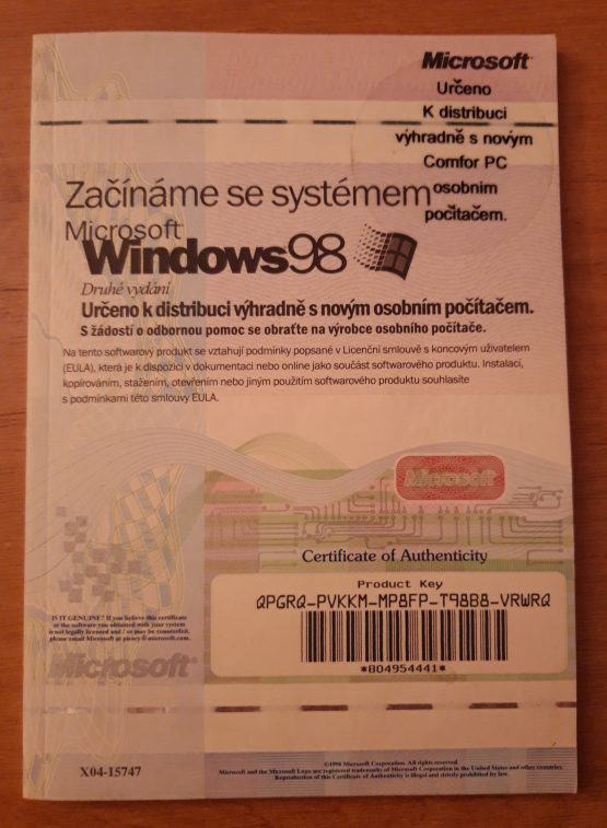 Začínáme se systémem Microsoft Windows 98
