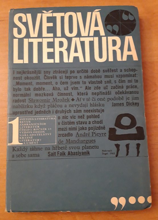 Světová literatura 1 / 1968