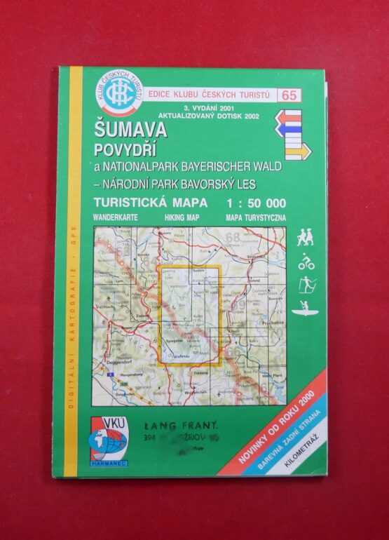 Šumava Povydří a Národní park Bavorský les, 1 : 50 000, turistická mapa