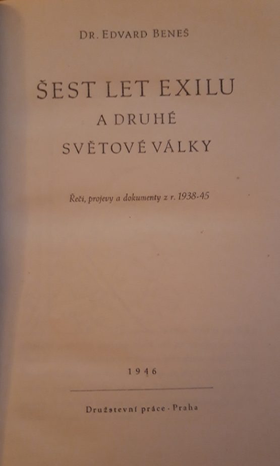 Šest let exilu a druhé světové války - Image 2