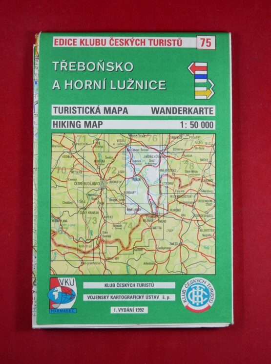 Třeboňsko a Horní Lužnice, 1 : 50 000, turistická mapa