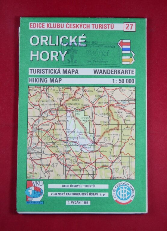 Orlické hory, 1 : 50 000, turistická mapa