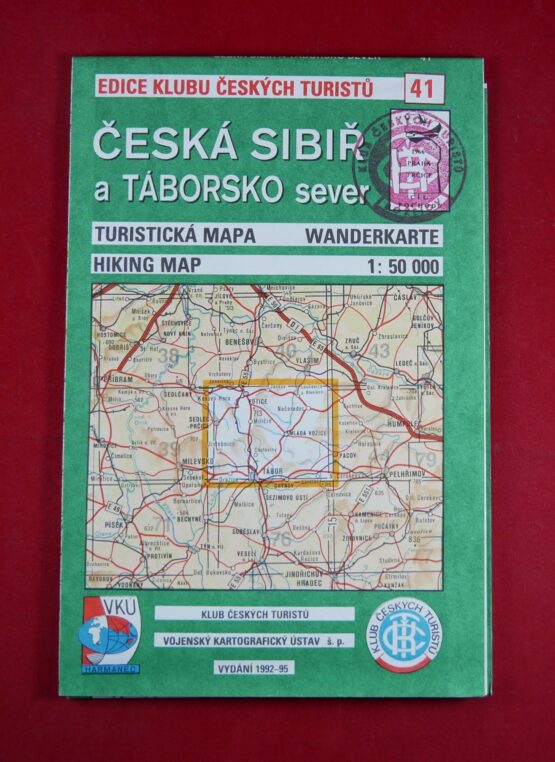 Česká Sibiř a Táborsko sever, 1 : 50 000, turistická mapa
