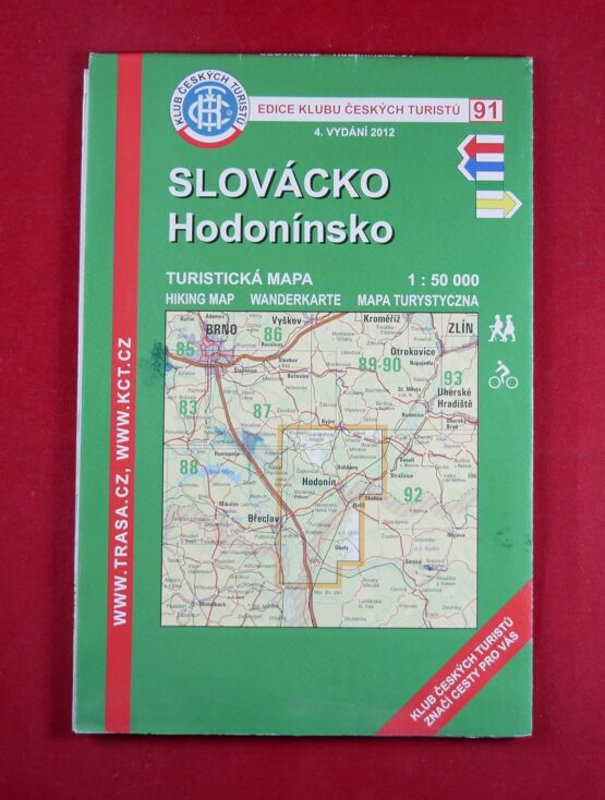 Slovácko - Hodonínsko, 1 : 50 000, turistická mapa