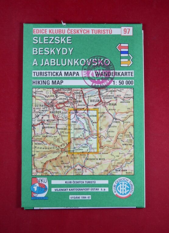 Slezské Beskydy a Jablunkovsko, 1 : 50 000, turistická mapa