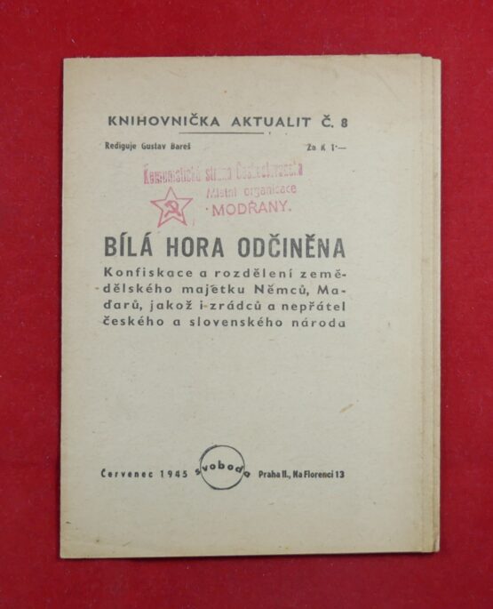 Bílá hora odčiněna - knihovnička Aktualit č. 8