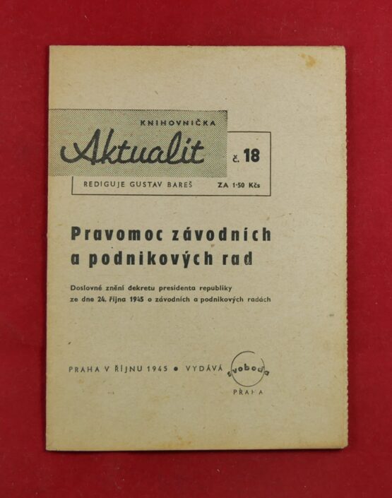 Pravomoc závodních a podnikových rad - Knihovnička Aktualit č. 18