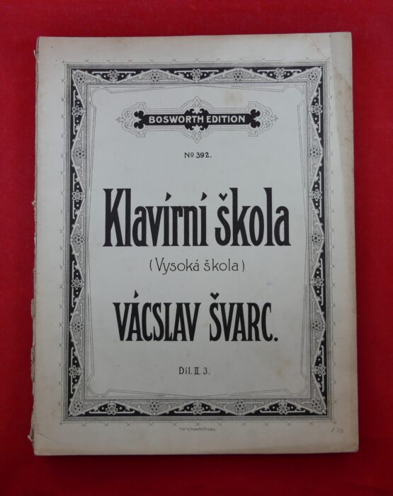 Klavírní škola (Vysoká škola) Vácslav Švarc, Díl. II. 3.