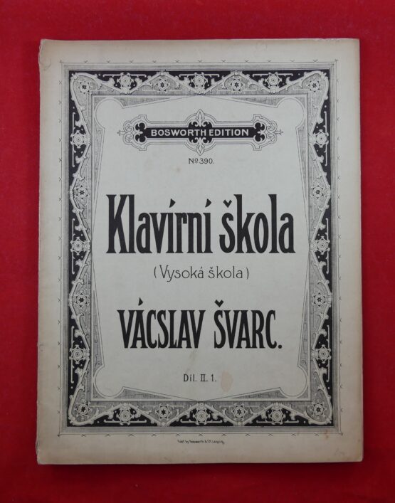 Klavírní škola (Vysoká škola) Vácslav Švarc, Díl. II. 1.