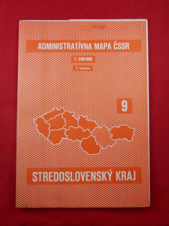 Administratívna mapa ČSSSR 9 - Stredoslovenský kraj 1 : 200 000