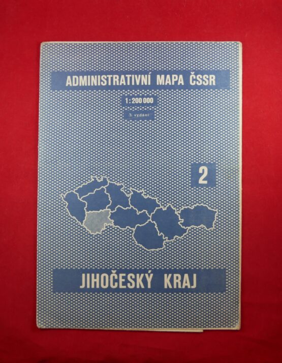 Administrativní mapa ČSSR 1 : 200 000 - Jihočeský kraj