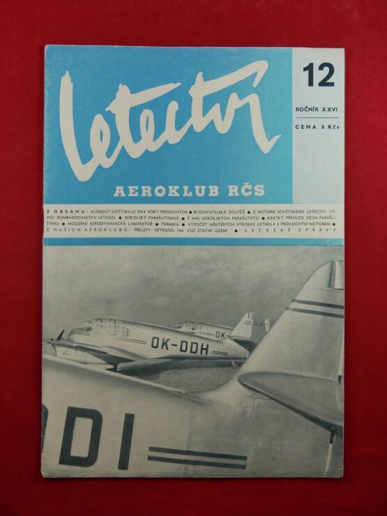 Letectví 12 / 1950, ročník XXVI