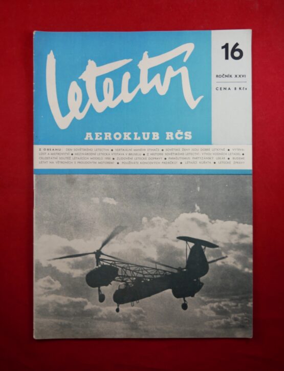 Letectví 16 / 1950, ročník XXVI