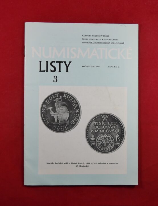 Numismatické listy 3, ročník XLI - 1986