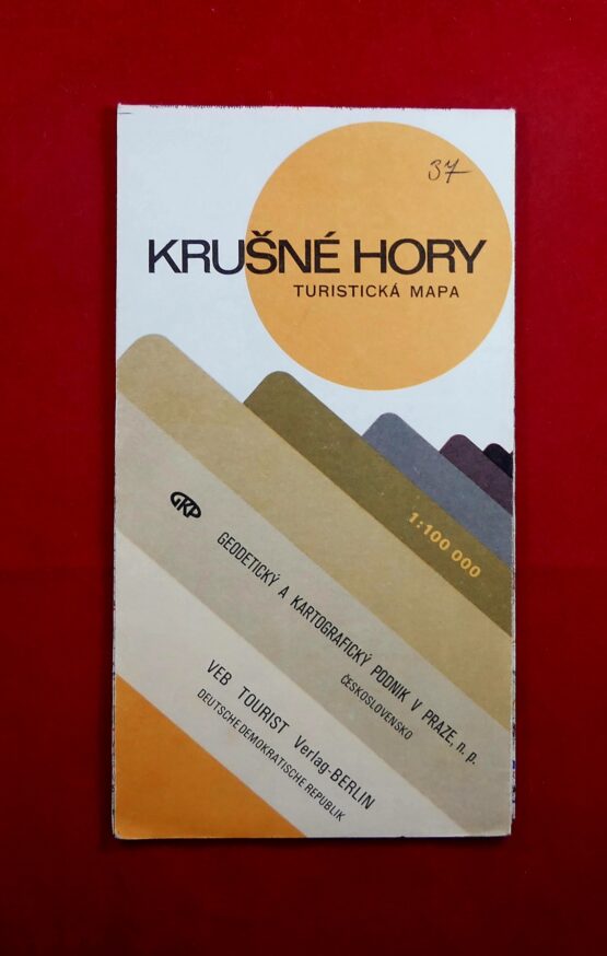 Krušné hory, turistická mapa, 1 : 100 000
