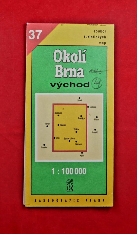 Okolí Brna, východ, 1 : 100 000