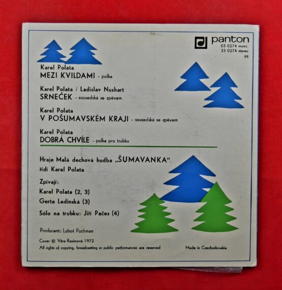Karel Polata, Šumavanka - Mezi Kvildami, Srneček, V pošumavském kraji, Dobrá chvíle - SP, 03 0274 MONO - Image 2