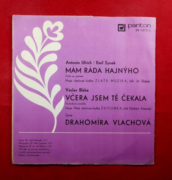 Drahomíra Vlachová - Mám ráda hajnýho / Včera jsem tě čekala (SP), 04 0375 - Image 2