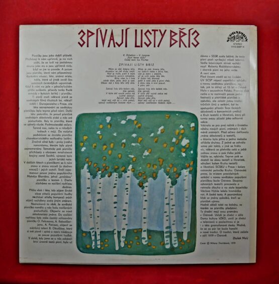 Zpívají listy bříz - Sovětská populární píseň 1979 (LP) - Image 2