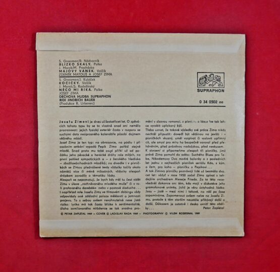 Josef Zíma - Blízko skály / Májový vánek / Kočičky / Něco mi říká (SP) - Obrázek 2